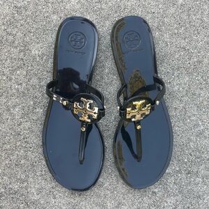 Tory Burch black jelly sandals women’s 9M